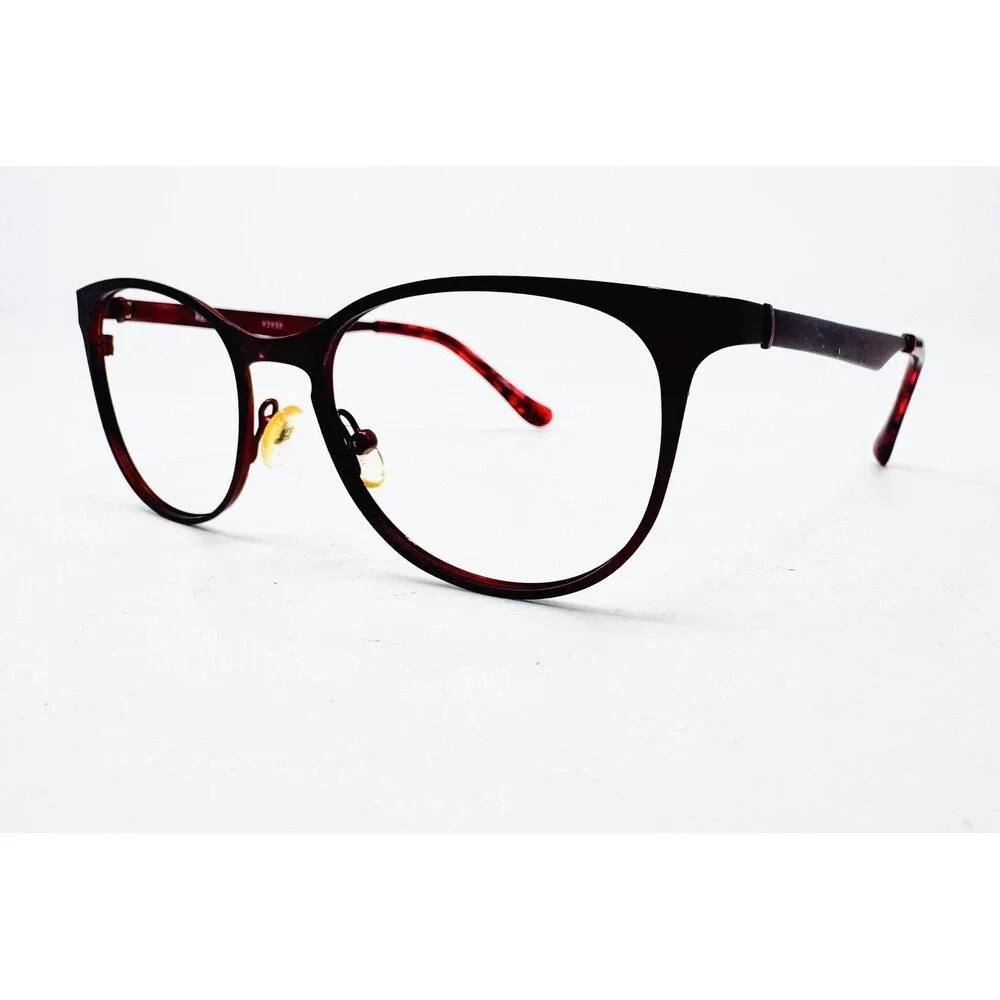 Kensie Eyeglasses Womens Burgundy Vivid Cat Eye Frames 50-17-135